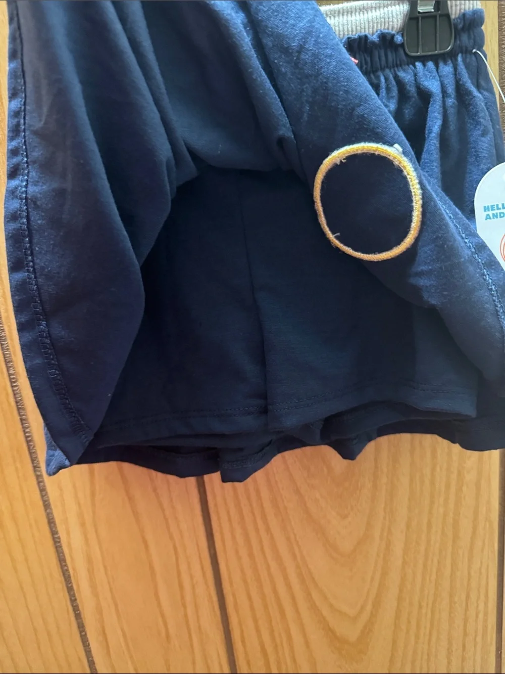 wonder nation Navy Blue Skort with Red Drawstring and Cupcake Patch